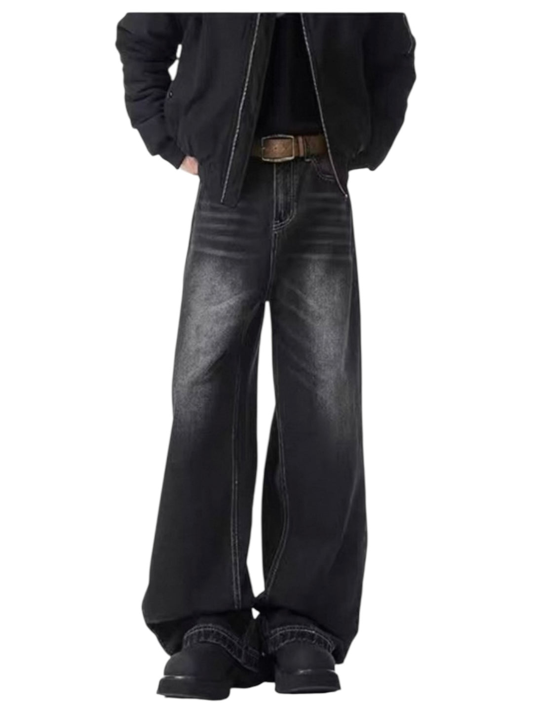 [xhhx] DIRTY FLARE-CUT JEANS st5042