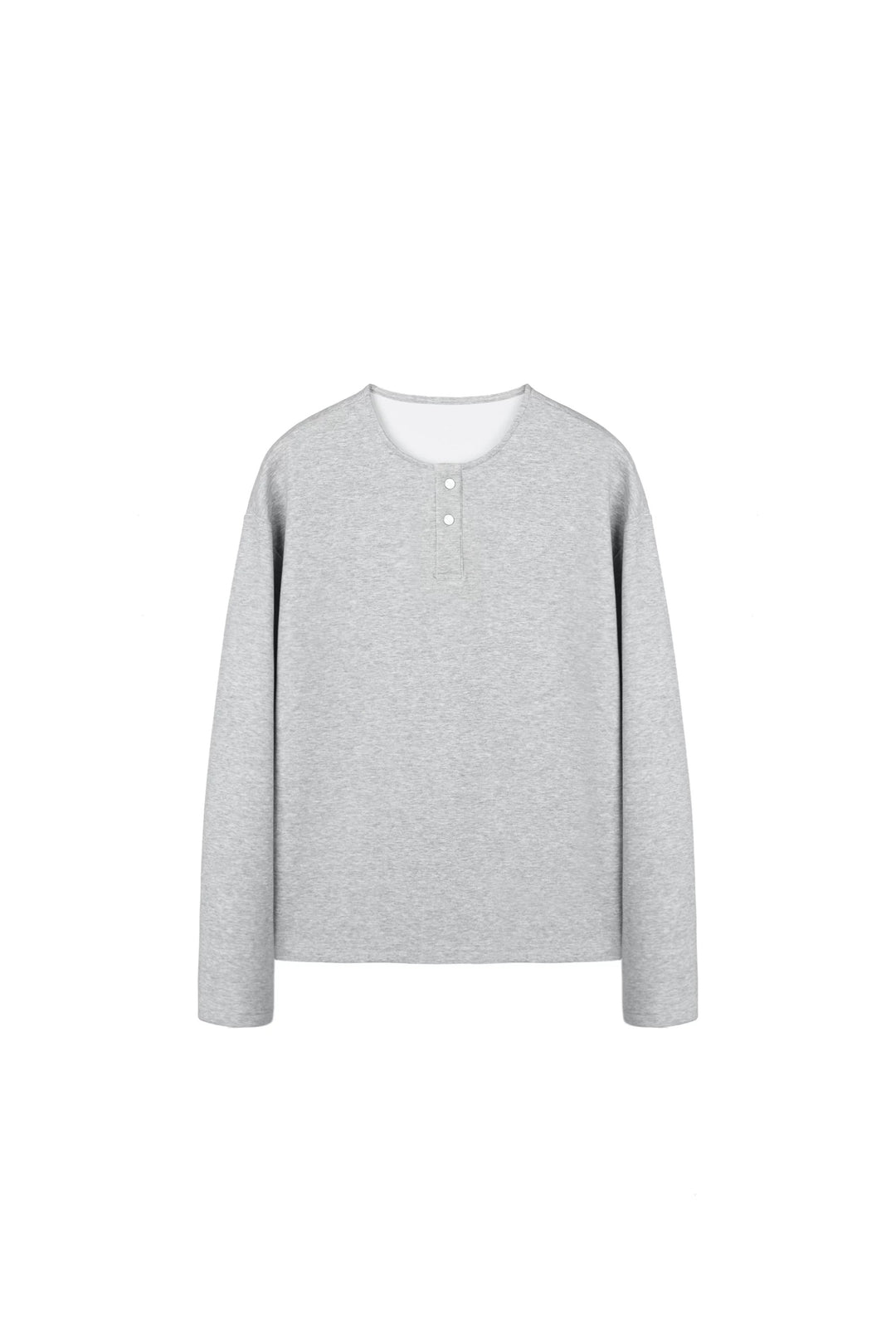 [FLAT ROOM] HENLEY NECK LONG-SLEEVE TEE ST2064