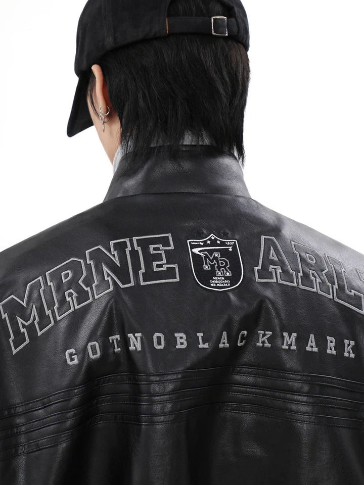 [MRNEARLY] WIND BIKER LEATHER JACKET ST1049