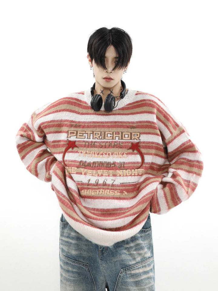 [MRNEARLY] ROUND NECK PULLOVER SWEATER ST510