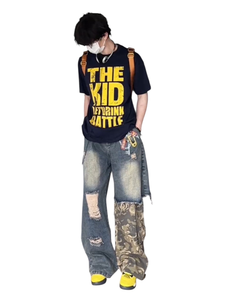 [KINDD] VINTAGE GRAPHIC COTTON LOGO TEE st5032