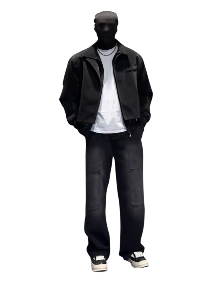 TEXTURED PANELLED PADDED JACKET st5034
