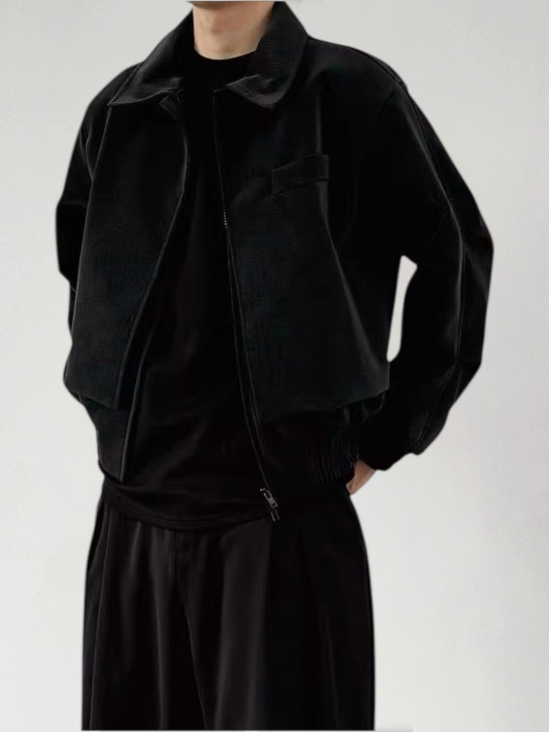 TEXTURED PANELLED PADDED JACKET st5034