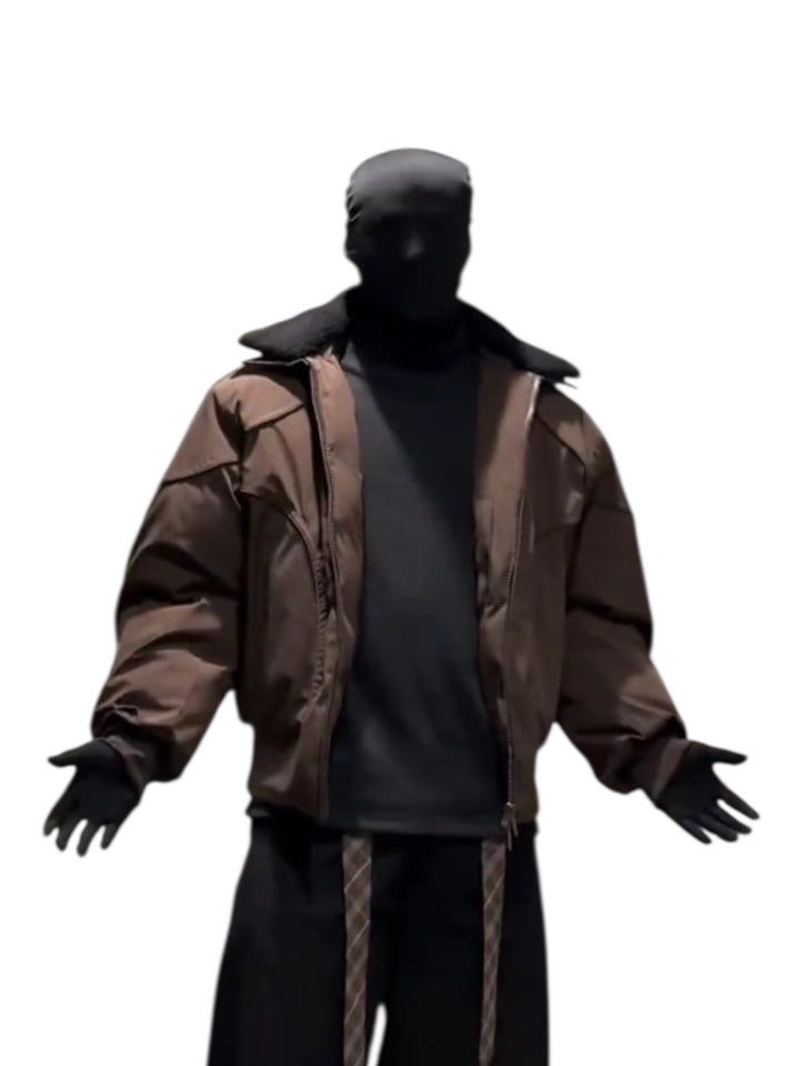 DETACHABLE-COLLAR CROPPED JACKET 5082