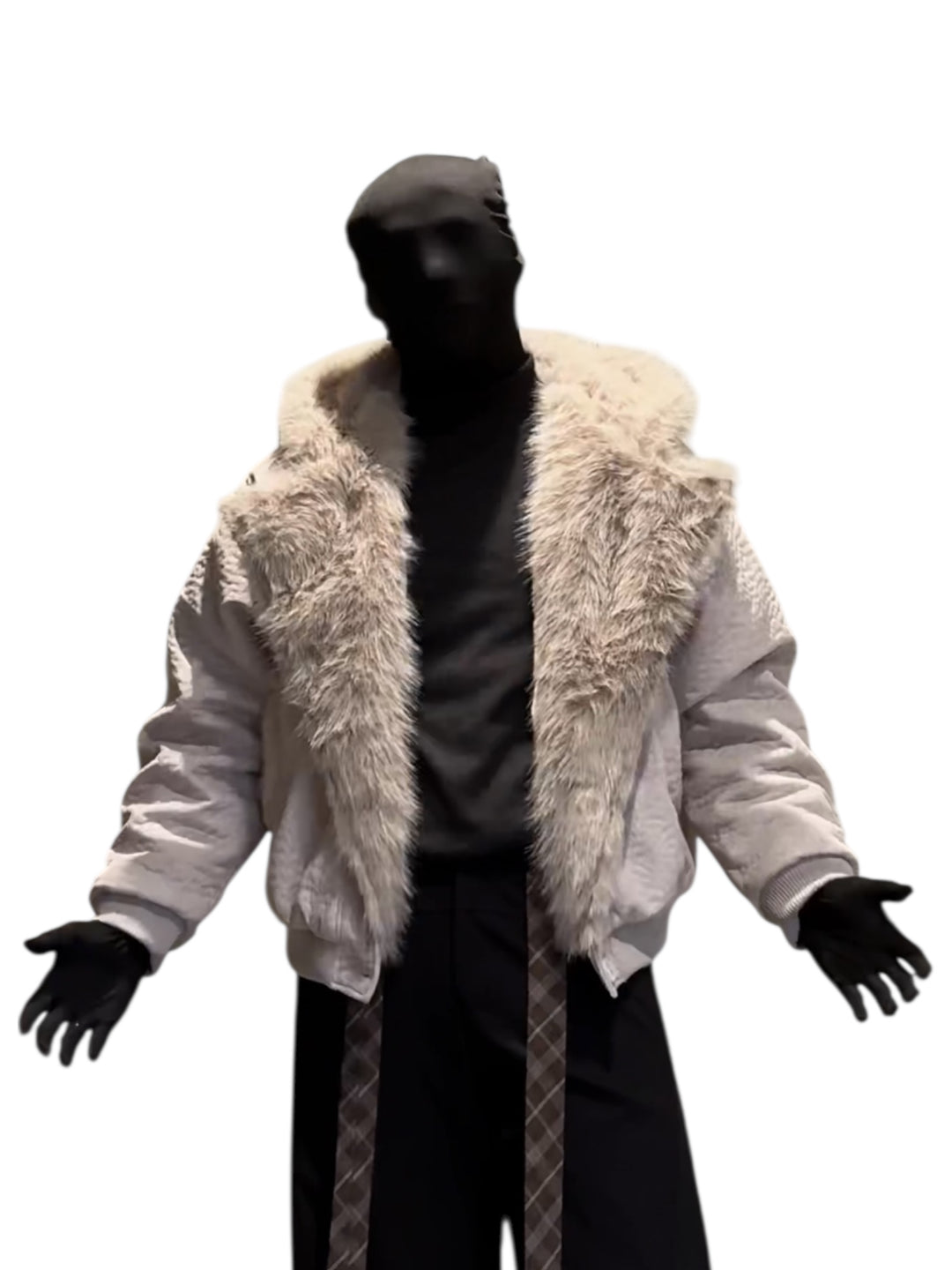 FAUX FUR-COLLAR PADDED JACKET st5079