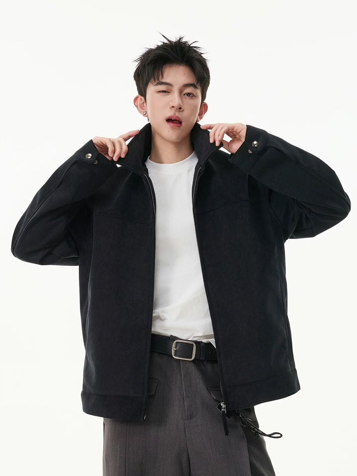 FAUX SUEDE HIP-HOP JACKETst5091