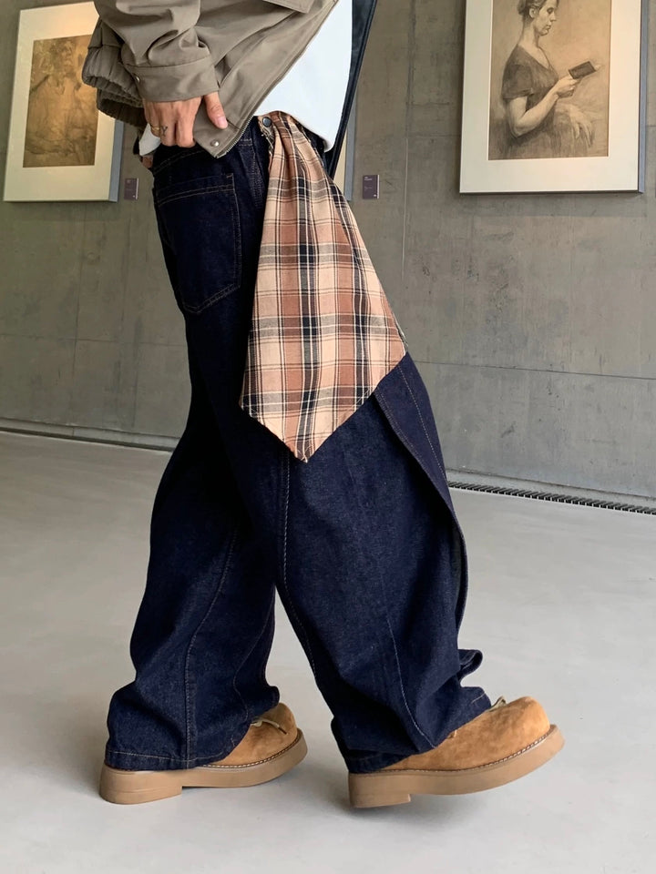 WASHED LOOSE STRAIGHT JEANS st5064