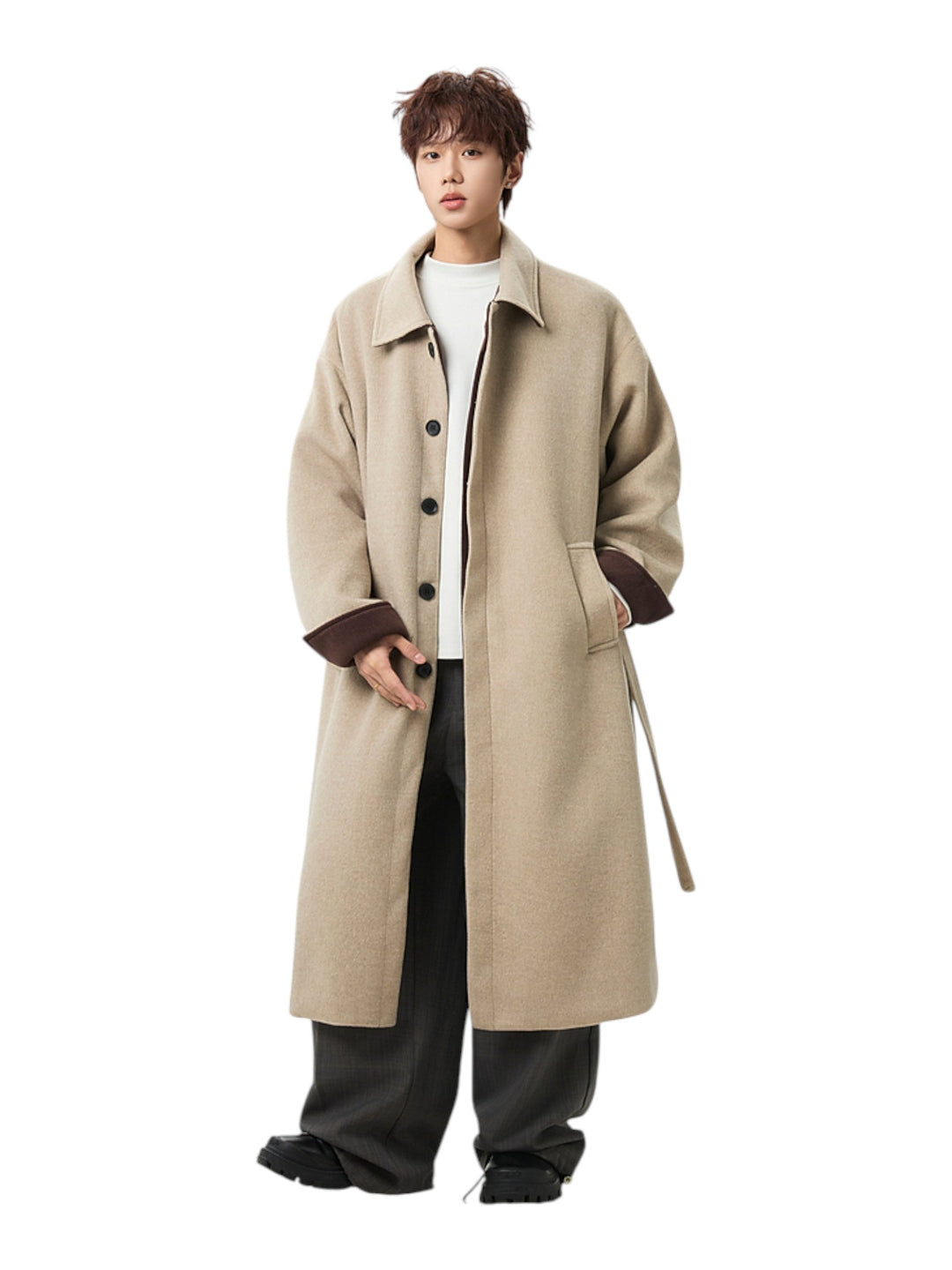 WOOL-BLEND MID-LENGTH COAT st5089