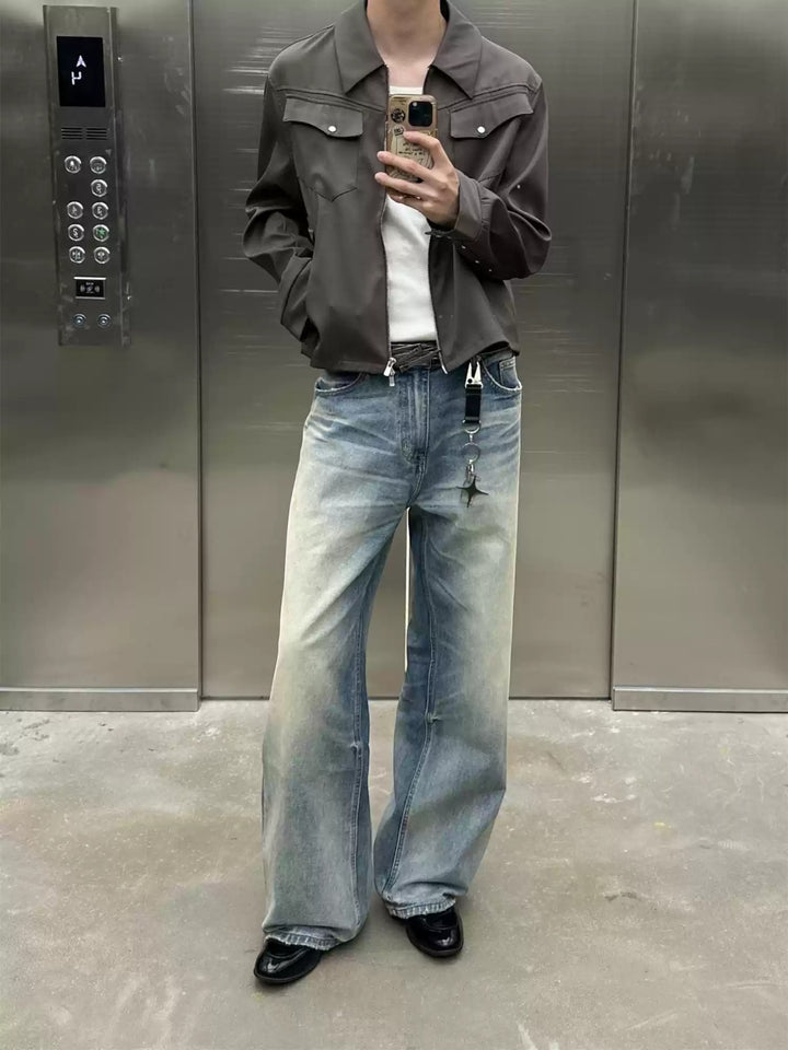 [TBR] WASHED A-CUT JEANS st5026