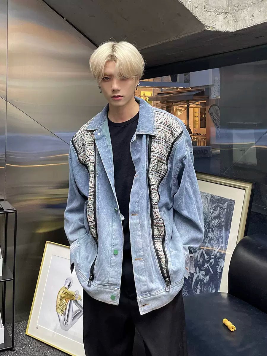 [K09] washed denim jacket st1923