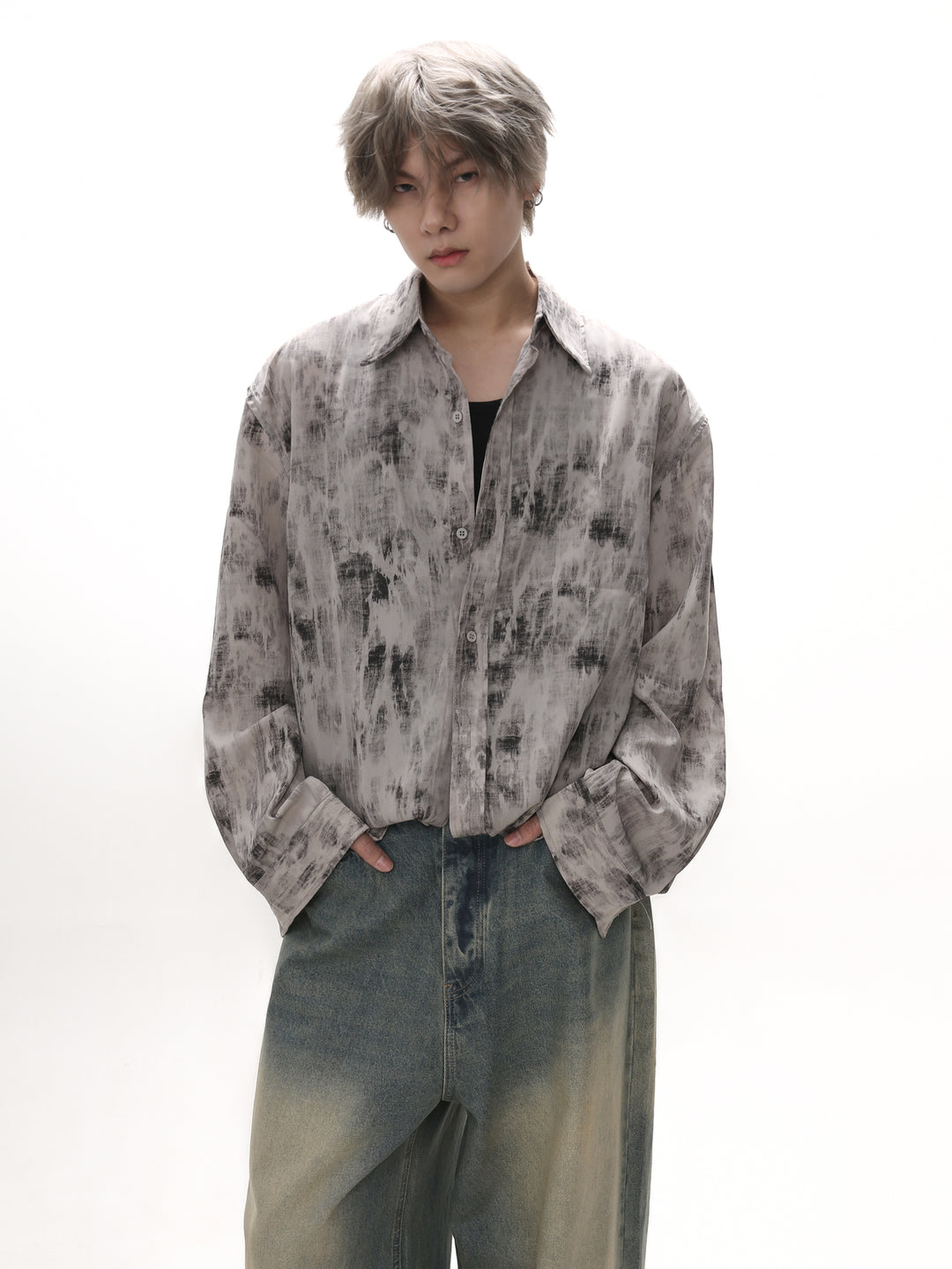 [GIBBYCNA] Vintage long-sleeved shirt st2037