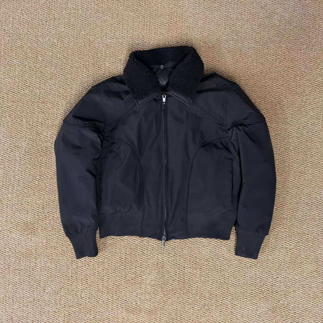 DETACHABLE-COLLAR CROPPED JACKET 5082