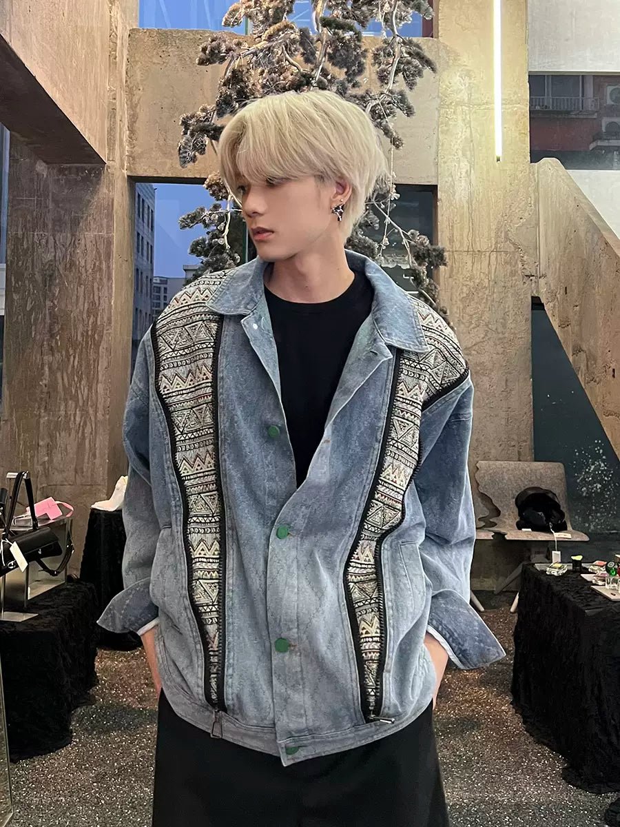 [K09] washed denim jacket st1923