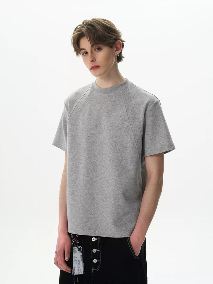 [Max Dstr] CLEANEDGE BOX-CUT COTTON T-shirt st5021