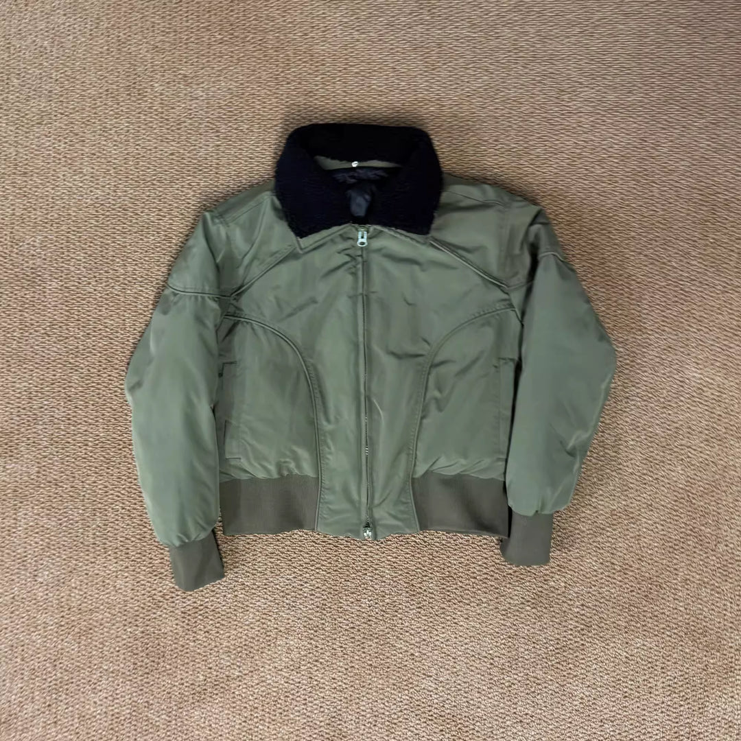 DETACHABLE-COLLAR CROPPED JACKET 5082