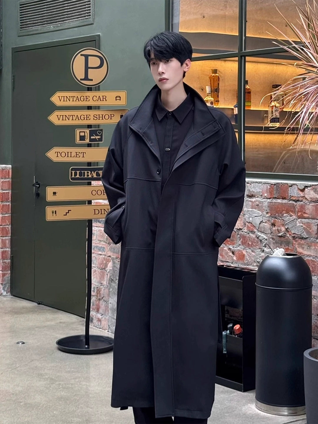 STAND-COLLAR TRENCH COAT st5088