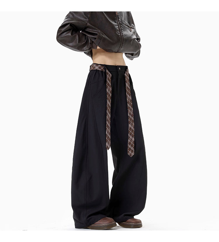 DRAPE SABER-CUT TROUSERS st5080