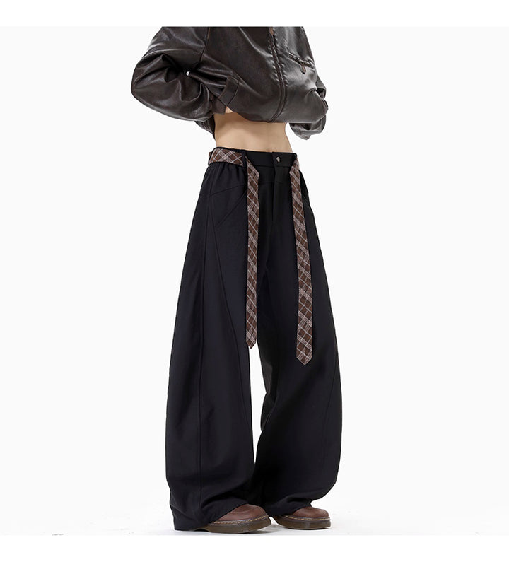 DRAPE SABER-CUT TROUSERS st5080