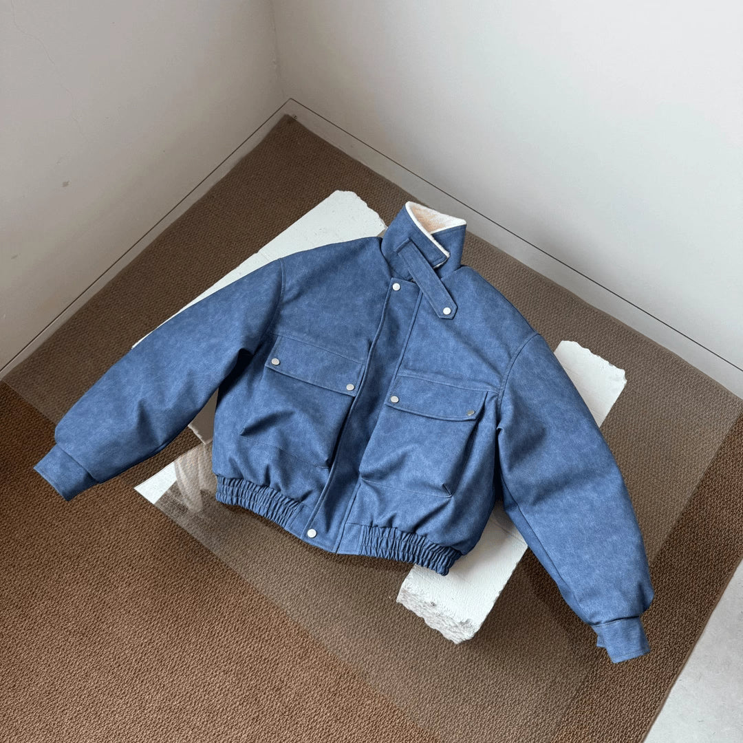 FUR-COLLAR CLEANFIT JACKET st5081