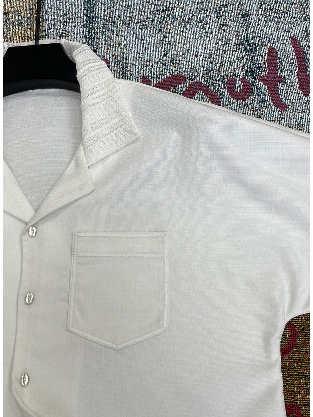 [FDM] WAVE TEXTURE RELAXED CUBAN COLLAR shirt st5023