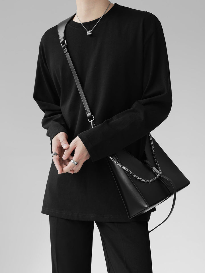 [HOHO] Self-made high-end drape solid color T-shirt ST1750