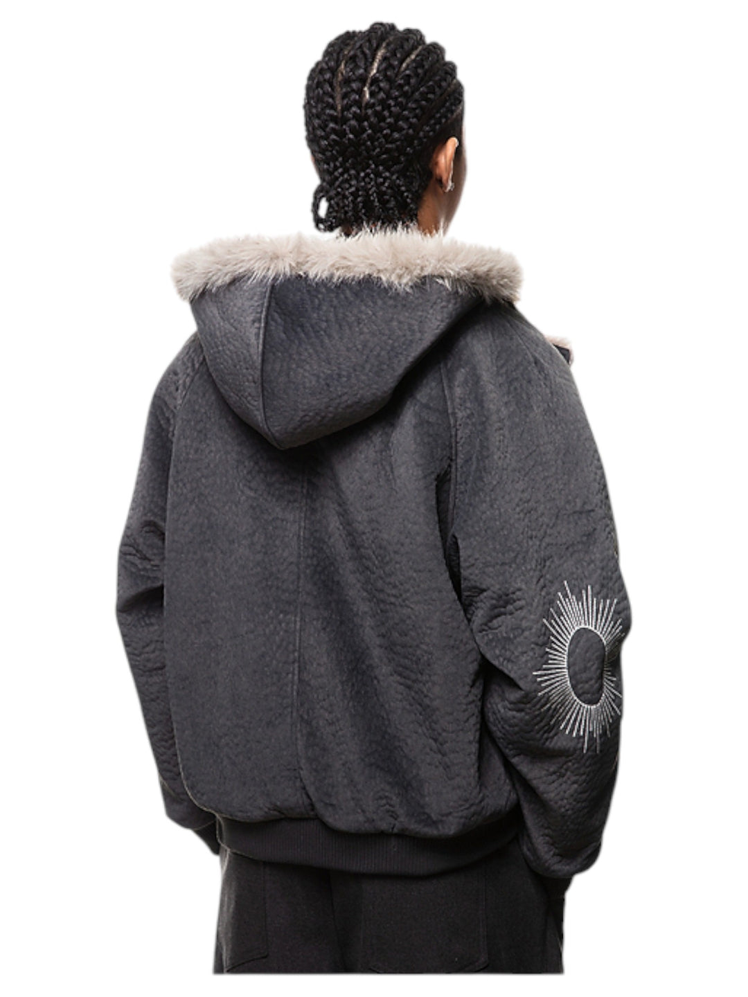 FAUX FUR-COLLAR PADDED JACKET st5079