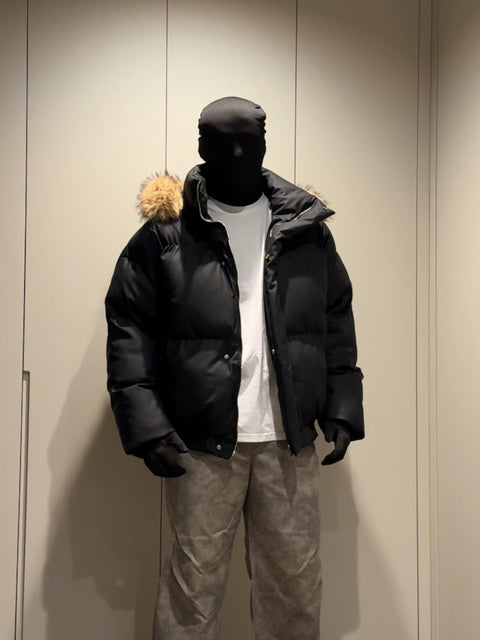 FUR-TRIM CLEANFIT HOODIE PARKA st5111