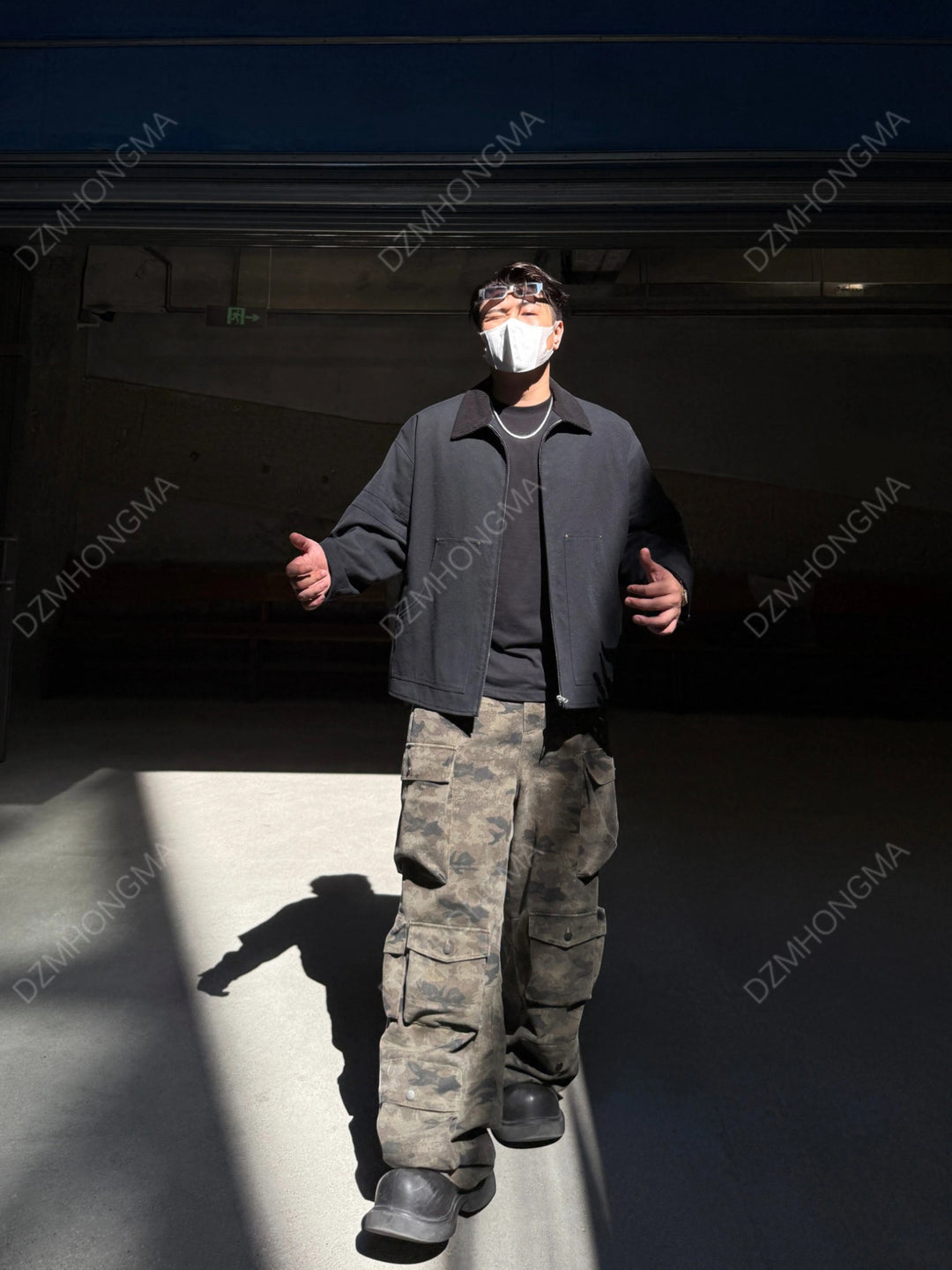 [DAZHONGMA] CAMO CARGO UTILITY TROUSERS st5048