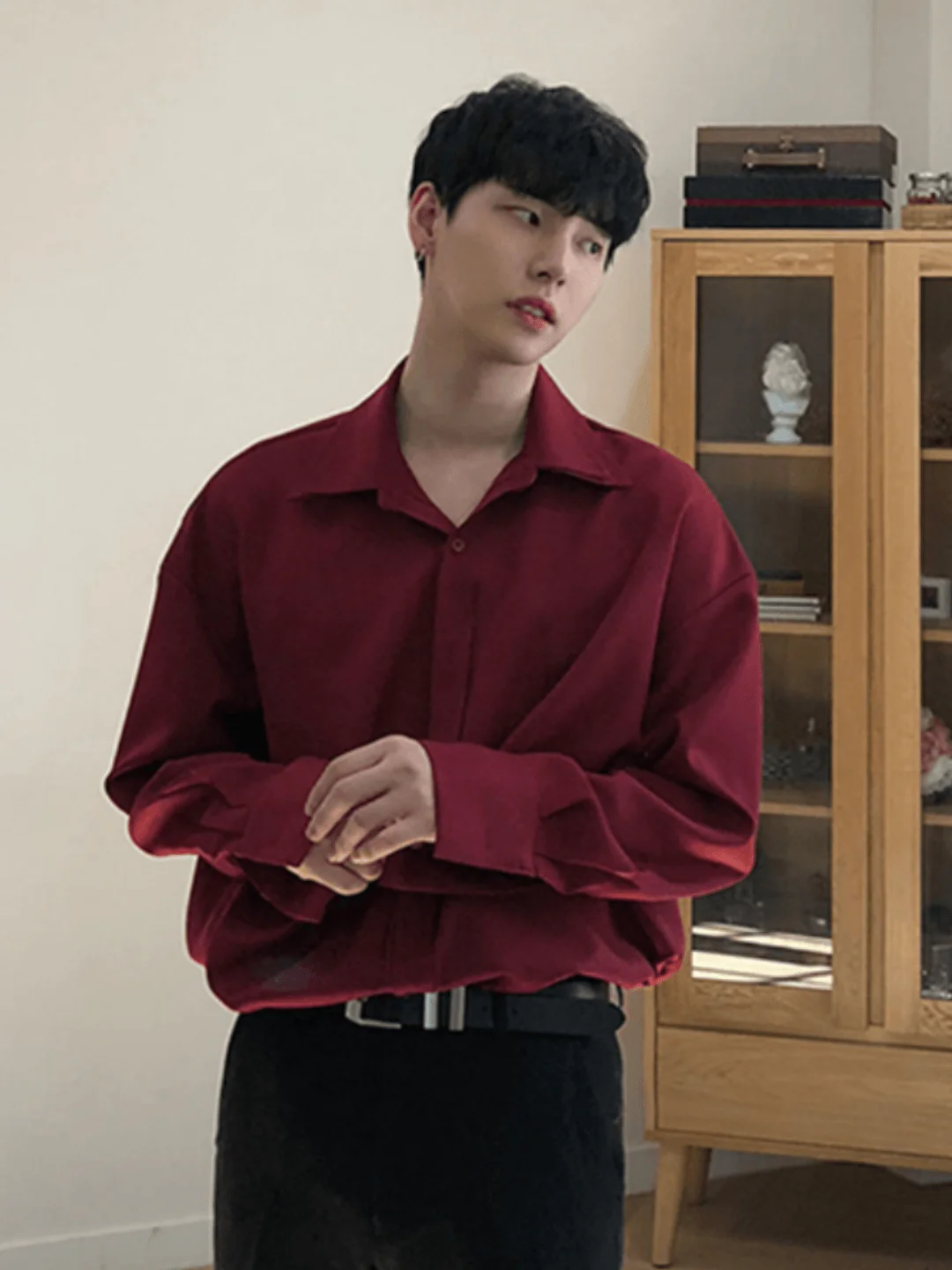 [DAVID&amp;ME] 핸섬 아이스 실크 셔츠 st197