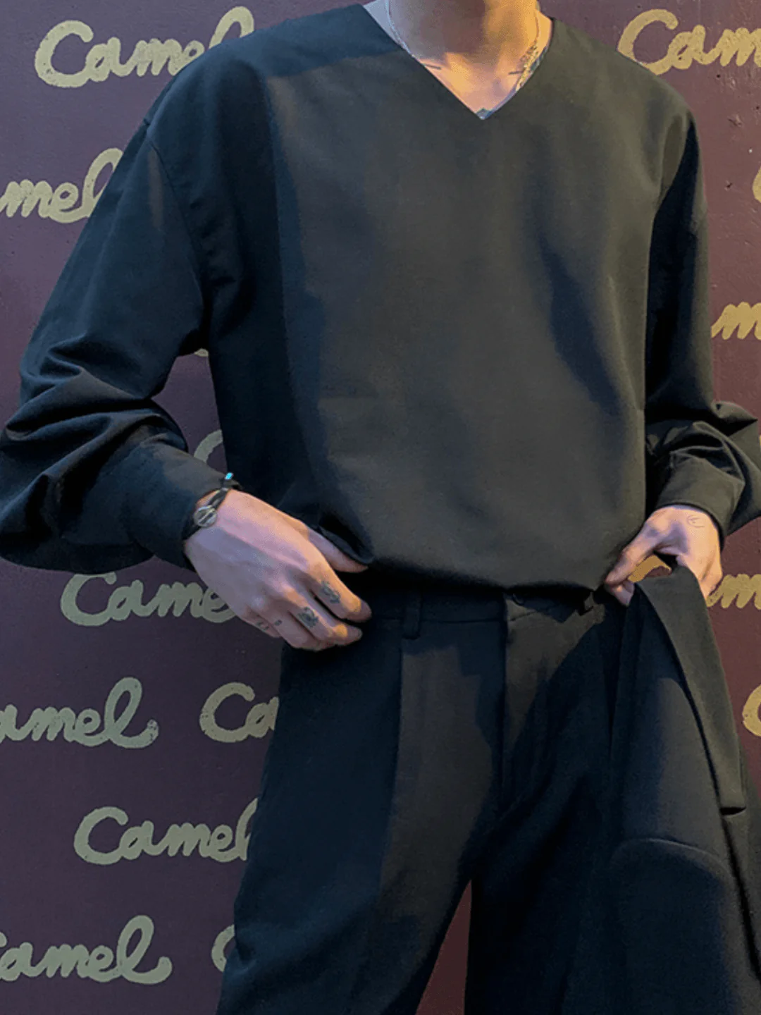 [MRCYC] V Neck Simple Shirt st39