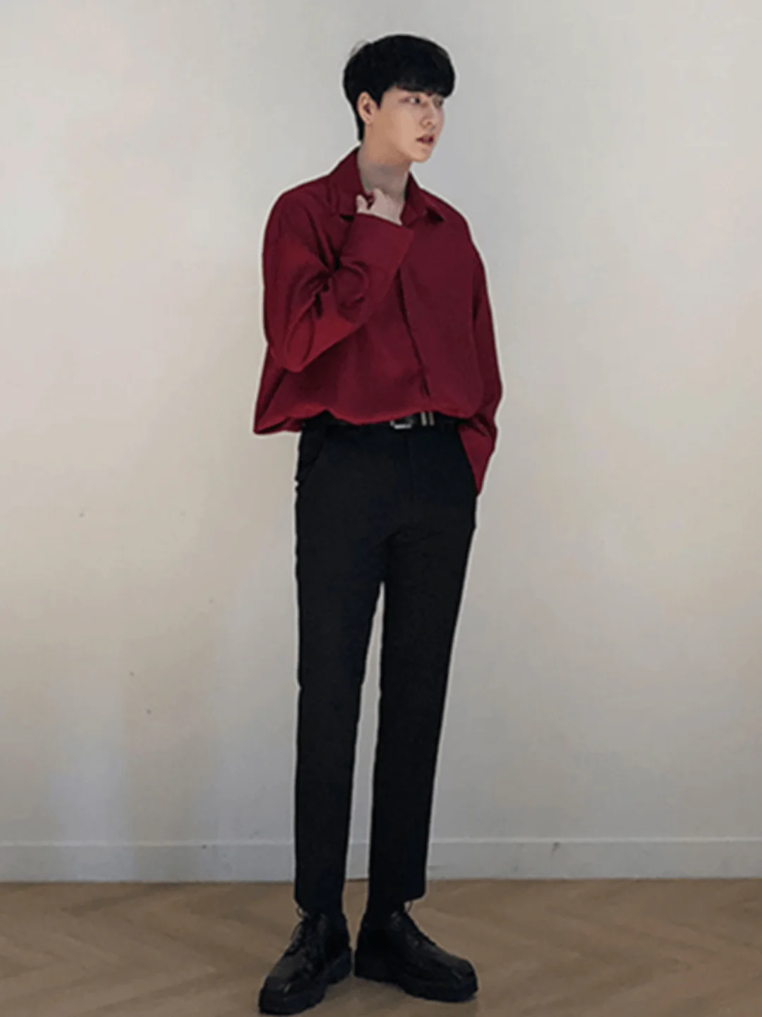 [DAVID&amp;ME] 핸섬 아이스 실크 셔츠 st197