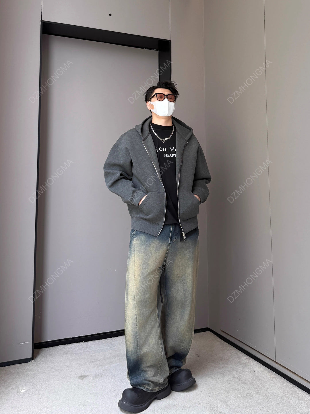 [DAZHONGMA] CLEANFIT HEAVY ZIP HOODIE ST8801