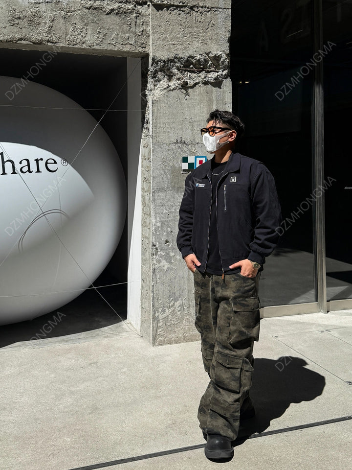 [DAZHONGMA] CAMO CARGO UTILITY TROUSERS st5048