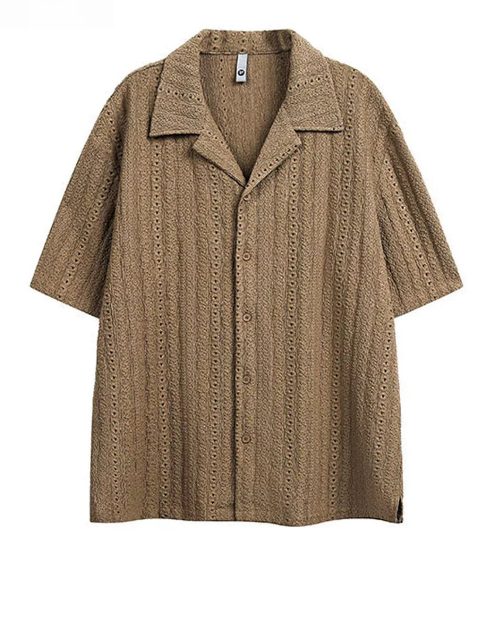 OPENWORK CUBAN COLLAR SHIRT MT557