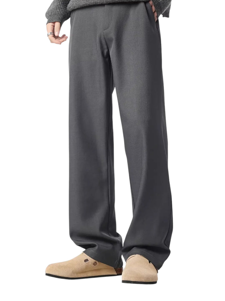 COTTON STRAIGHT-LEG TROUSERS  ST5124