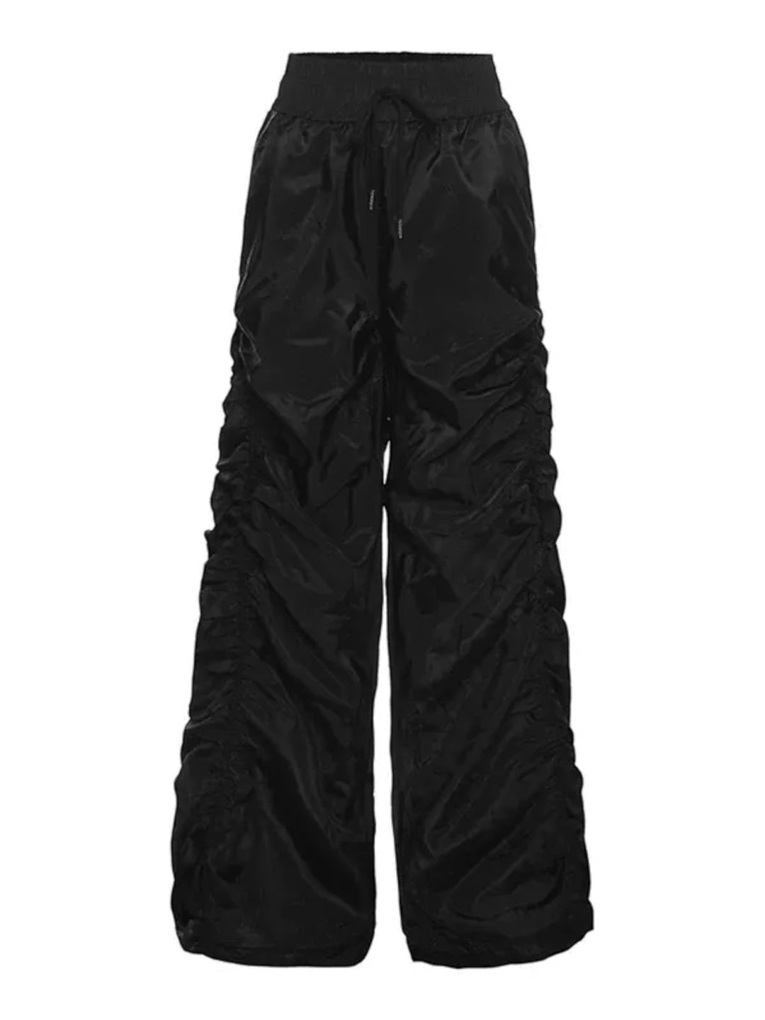 RUCHED HIGH-WAIST RELAXED PANTS ST5163