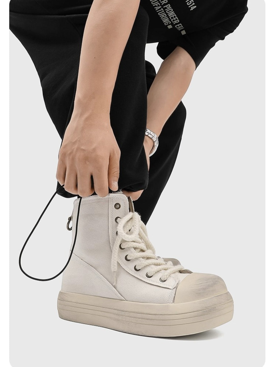 OVERSIZED TOE CANVAS SHOES st5043