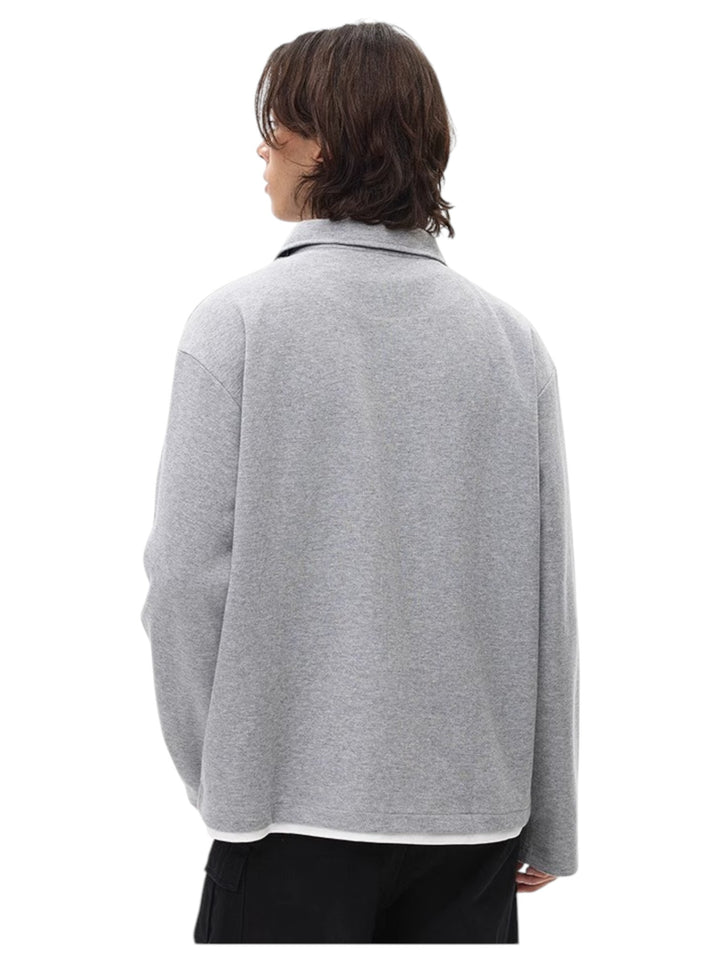 [BLAEXIT] BLAEXIT LAYERED-COLLAR POLO SHIRT st5043