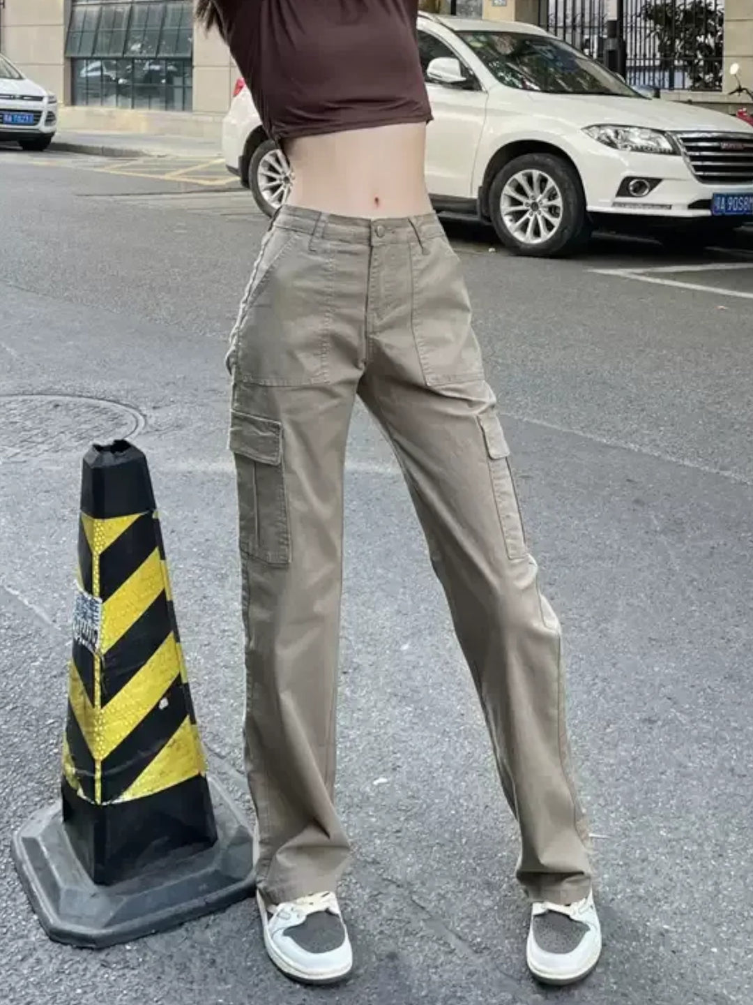 DRAPE HIGH-WAIST LOOSE PANTS ST5179