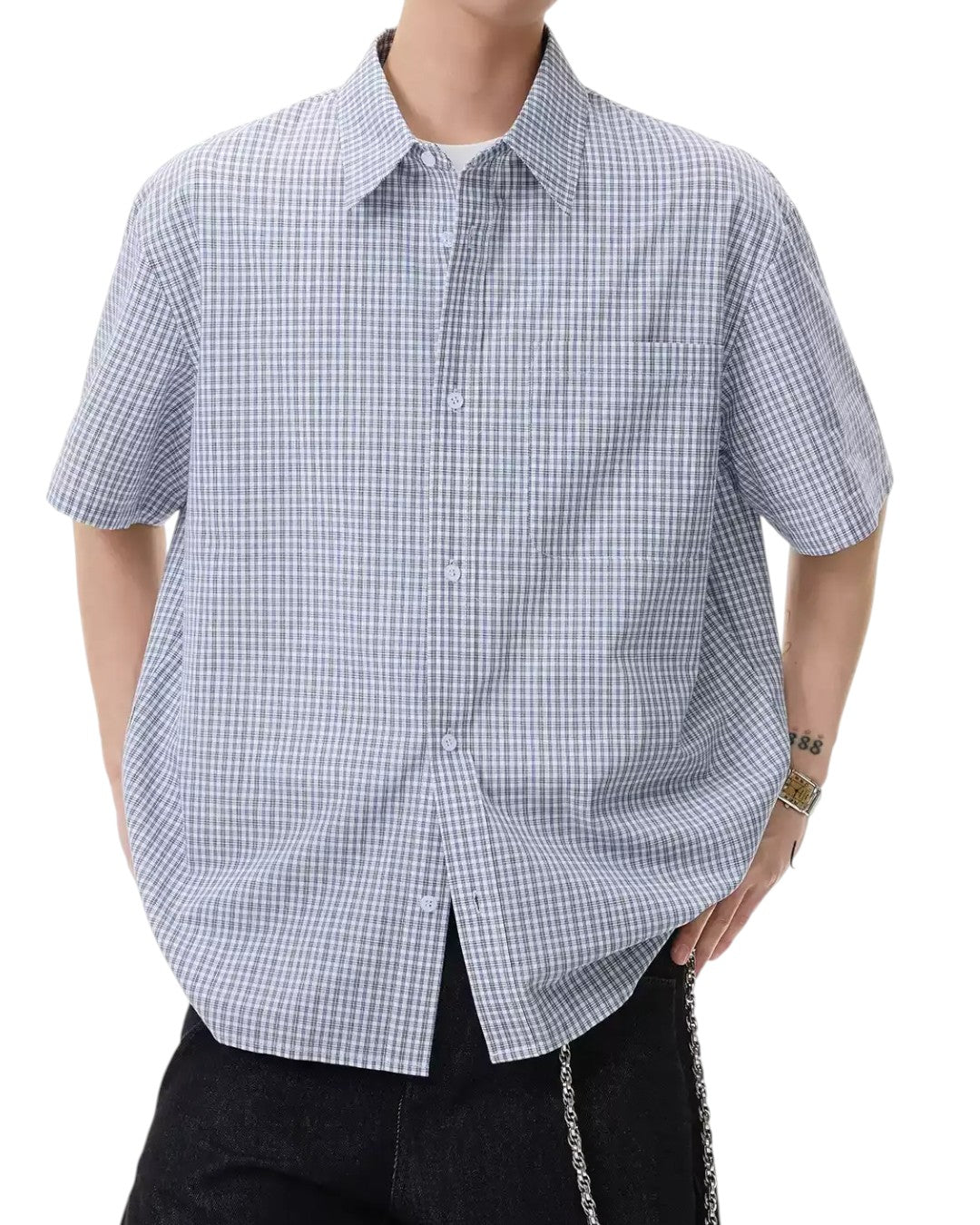 VINTAGE CHECKERED SHORT SLEEVE SHIRT MT560