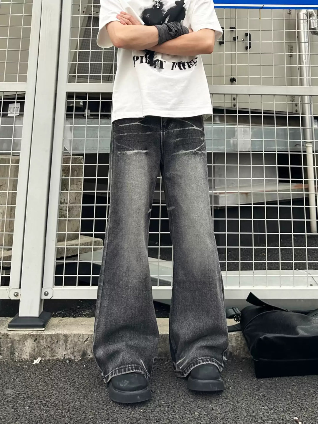 VINTAGE LIGHTNING STRAIGHT FLARE JEANS ST5151