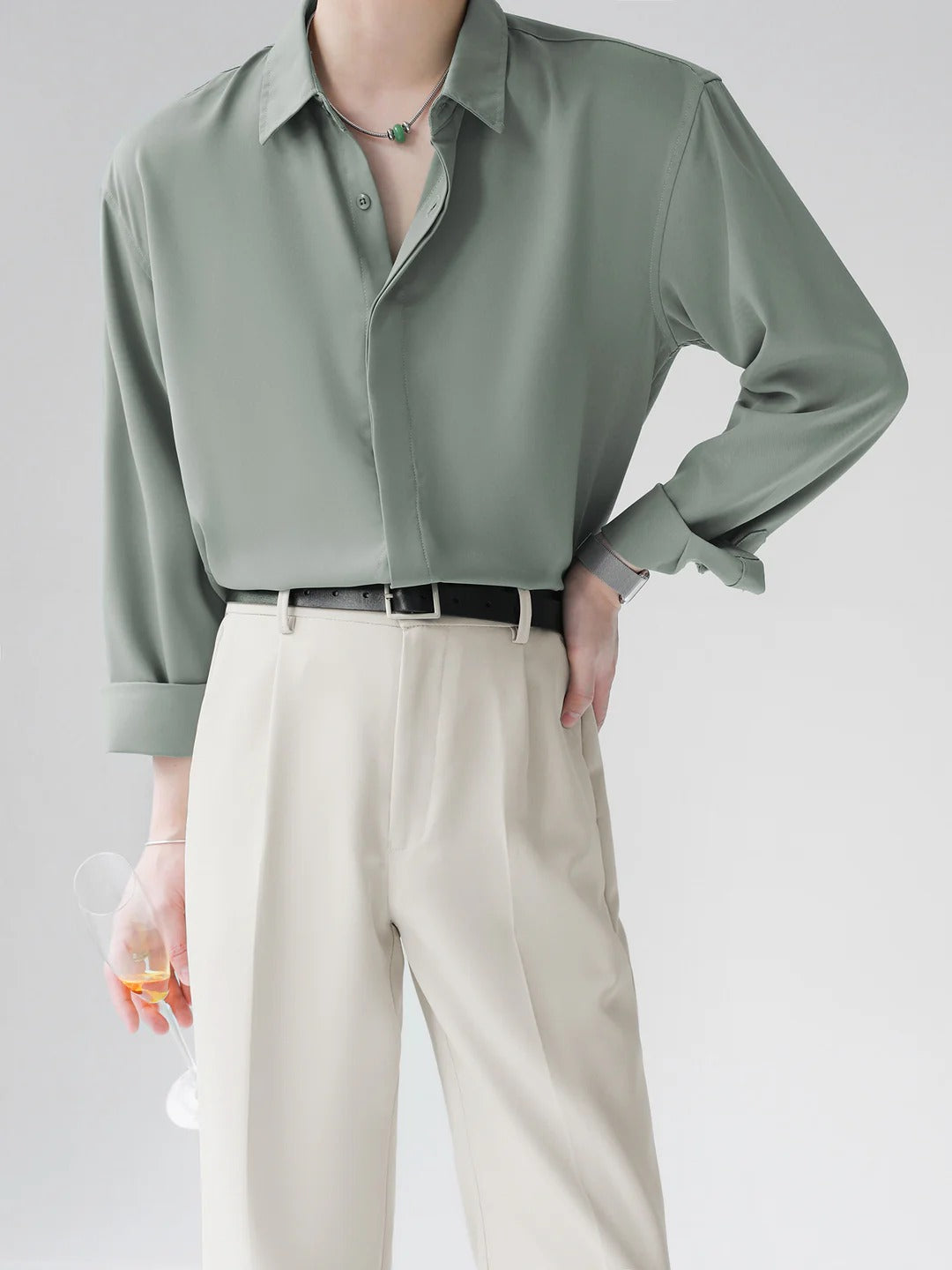 [HOHO] Simple Design Shirt st120