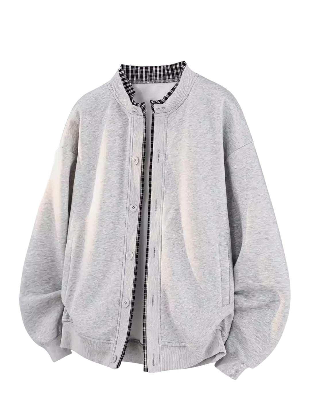 FAKE-LAYER PANELLED KNIT CARDIGAN ST5116