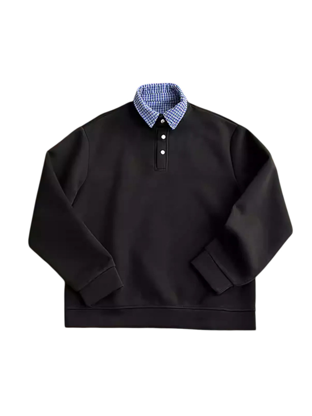 FAKE-LAYER HENLEY COLLAR CLEANFIT HOODIE ST5127