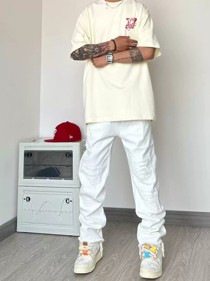 CLEANFIT DISTRESSED FLARED JEANS ST5167