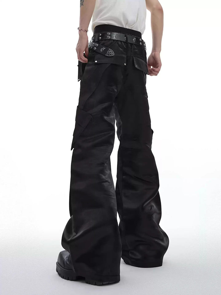 DECONSTRUCTED LIQUID SHINE LEATHER PANTS ST5210
