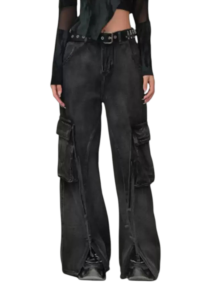 VINTAGE WIDE-LEG CARGO JEANS ST5197