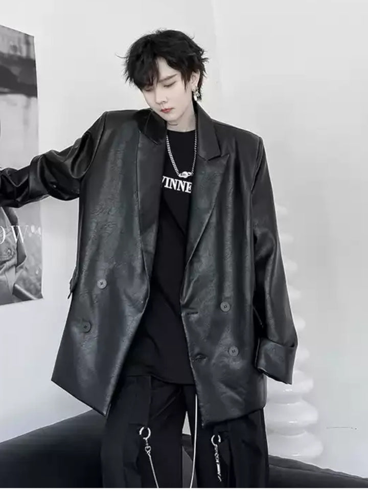 PADDED PU DECONSTRUCTED COAT ST5155