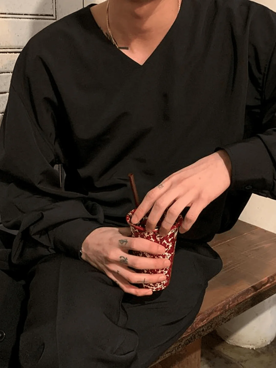 [MRCYC] V Neck Simple Shirt st39