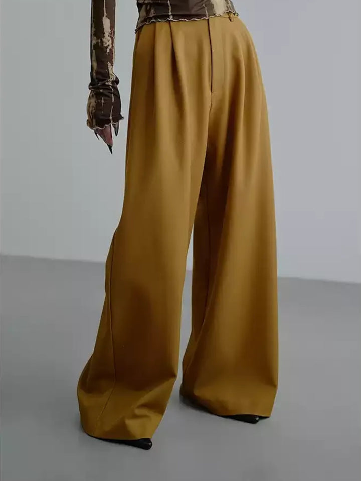 Twill Drape Wide-Leg Trousers ST5164